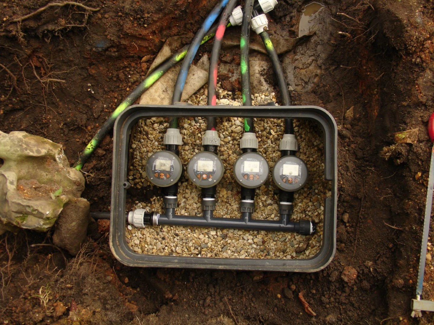 Archet D'Arrosage Circulaire S&M 2 Sorties Ø21 Cm - Pour Électrovannes - Résistant Aux Intempéries