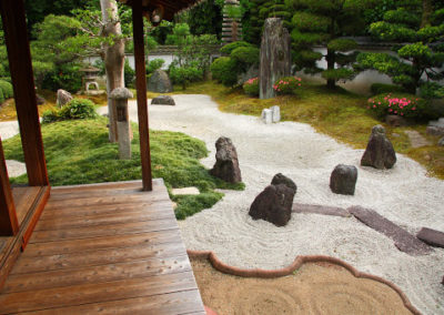 Jardin japonais minéral